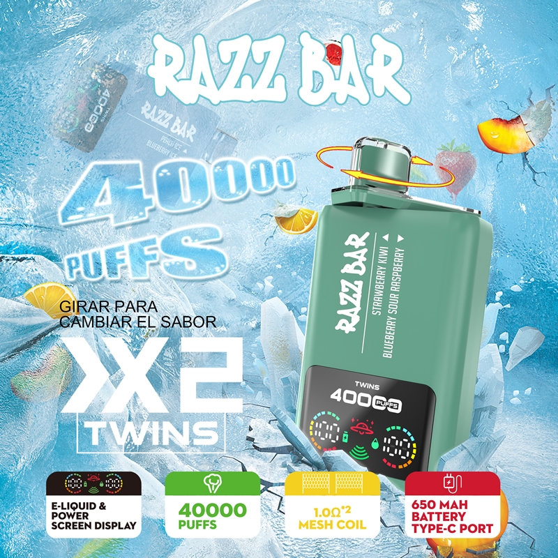 Razz bar 40000 puff vape 40k Double Flavor