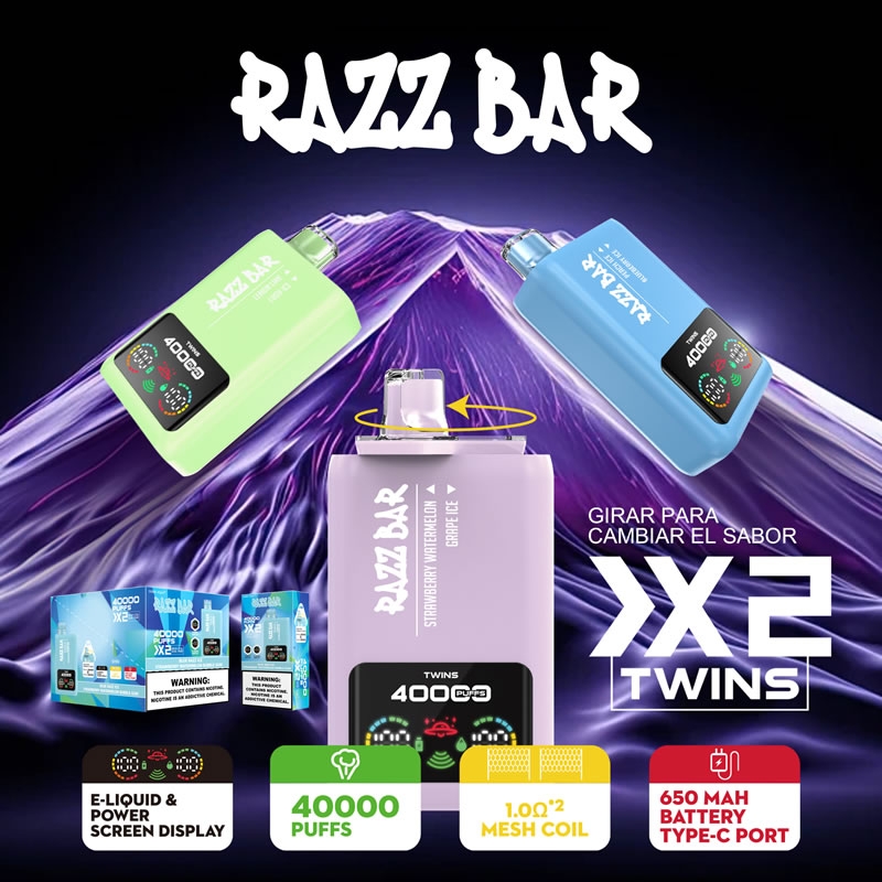 Razz bar vape 40000 puffs Double Flavor